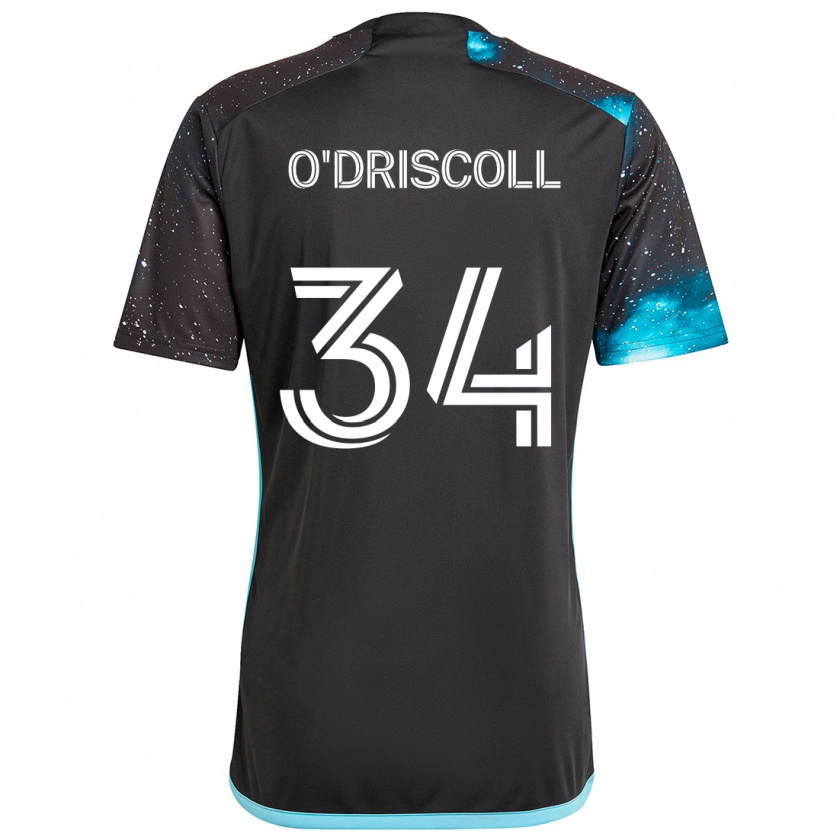 Kandiny Kinderen Rory O'driscoll #34 Zwart Blauw Thuisshirt Thuistenue 2024/25 T-Shirt België