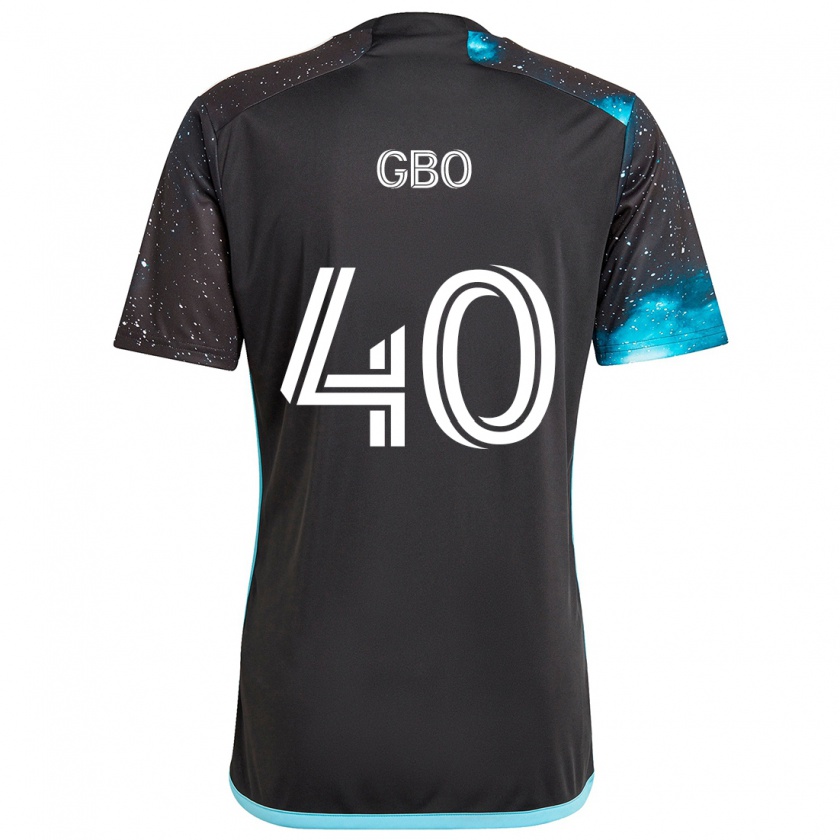 Kandiny Niño Camiseta Cedrik Gbo #40 Azul Negro 1ª Equipación 2024/25 La Camisa