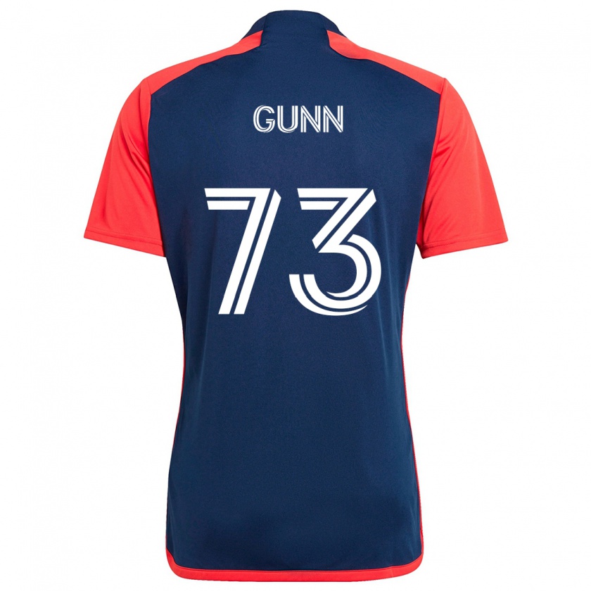 Kandiny Kinderen Jd Gunn #73 Blauw Rood Thuisshirt Thuistenue 2024/25 T-Shirt