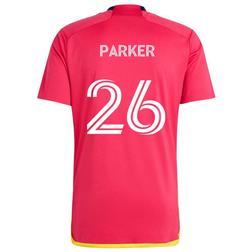 Kandiny Niño Camiseta Tim Parker #26 Rojo Azul 1ª Equipación 2024/25 La Camisa México