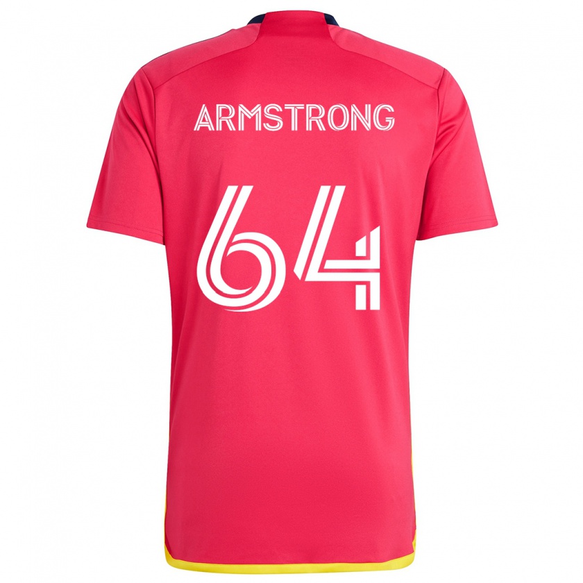 Kandiny Niño Camiseta Dida Armstrong #64 Rojo Azul 1ª Equipación 2024/25 La Camisa México