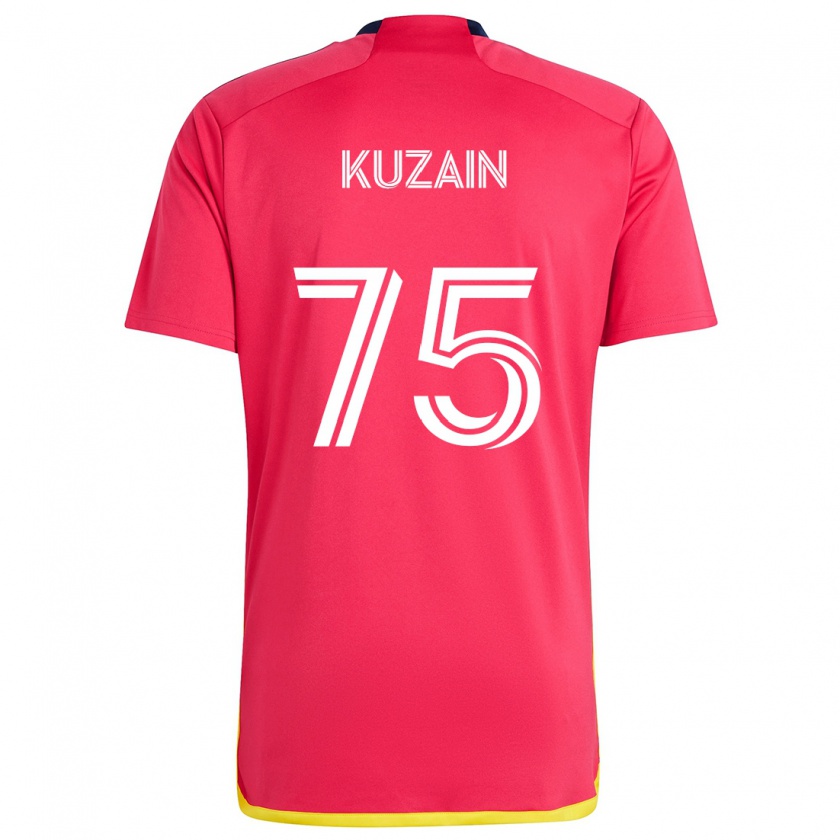 Kandiny Kinderen Wan Kuzain #75 Rood Blauw Thuisshirt Thuistenue 2024/25 T-Shirt België