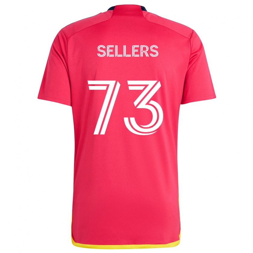 Kandiny Kinderen Braydon Sellers #73 Rood Blauw Thuisshirt Thuistenue 2024/25 T-Shirt