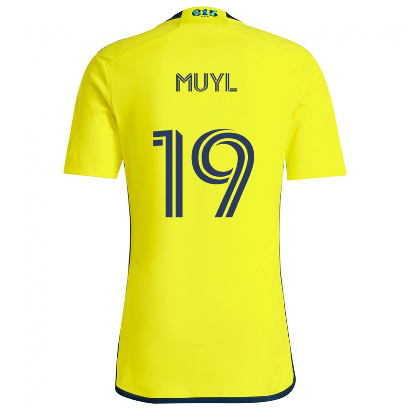 Kandiny Kinder Alex Muyl #19 Gelb Blau Heimtrikot Trikot 2024/25 T-Shirt Österreich