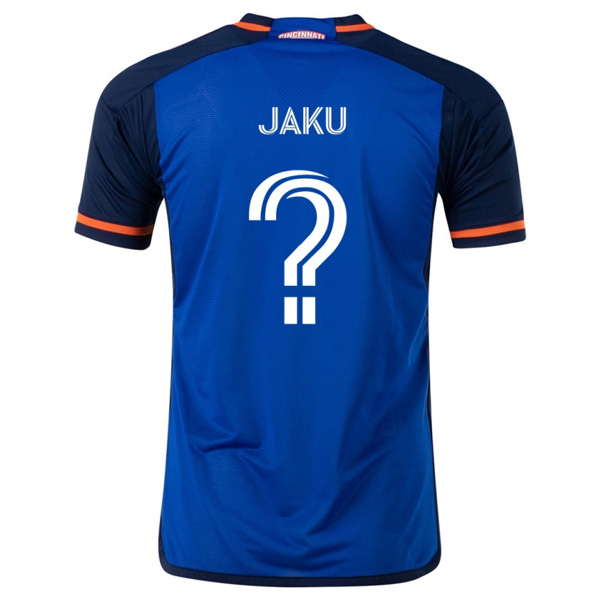 Kandiny Bambino Maglia John Jaku #0 Blu Bianco Kit Gara Home 2024/25 Maglietta