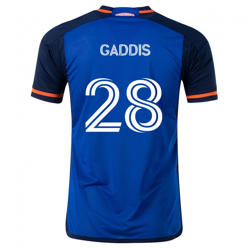 Kandiny Bambino Maglia Raymon Gaddis #28 Blu Bianco Kit Gara Home 2024/25 Maglietta