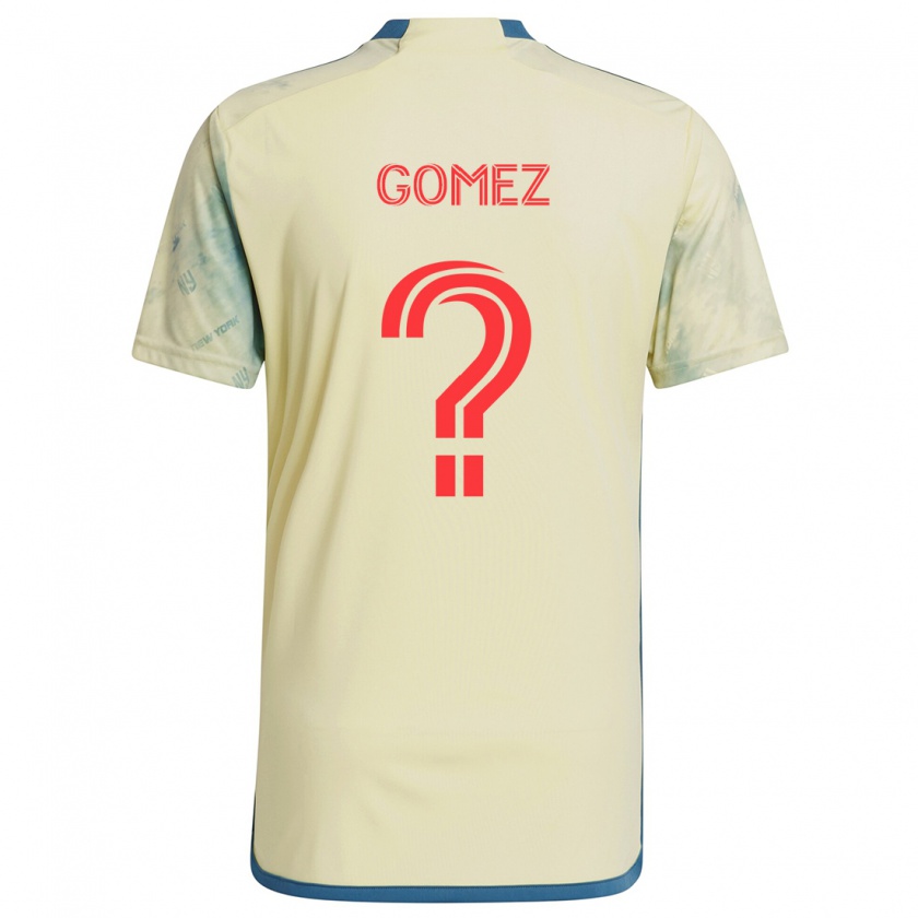 Kandiny Kinderen Alex Gomez #0 Geel Rood Blauw Thuisshirt Thuistenue 2024/25 T-Shirt