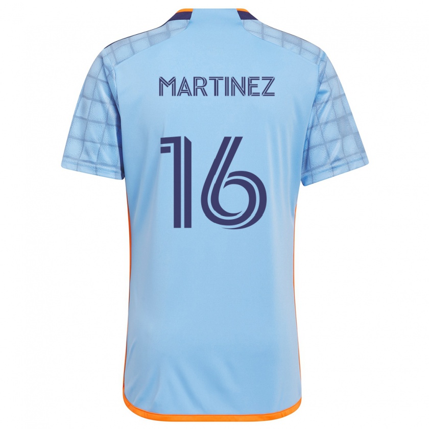 Kandiny Kinderen Alonso Martínez #16 Blauw Oranje Thuisshirt Thuistenue 2024/25 T-Shirt