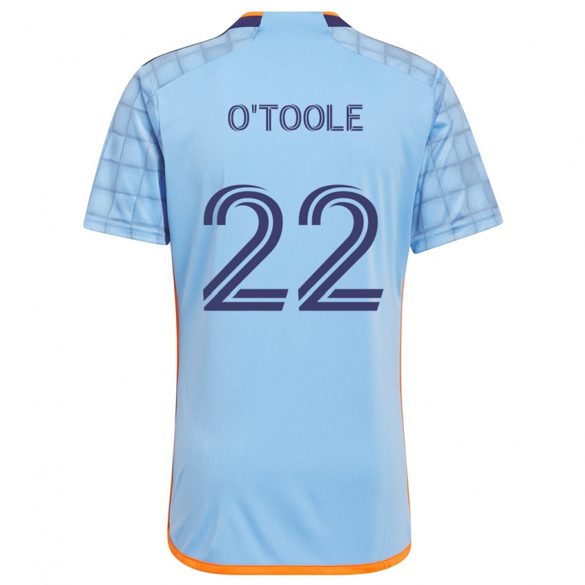 Kandiny Kinderen Kevin O'toole #22 Blauw Oranje Thuisshirt Thuistenue 2024/25 T-Shirt