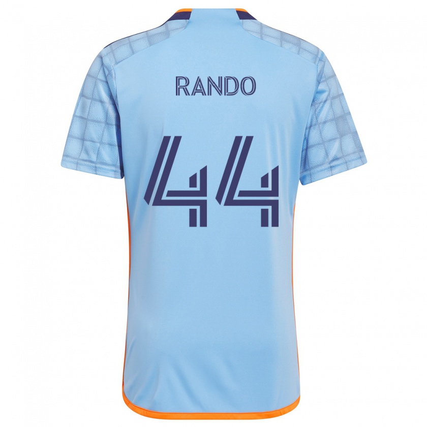 Kandiny Niño Camiseta Alex Rando #44 Azul Naranja 1ª Equipación 2024/25 La Camisa