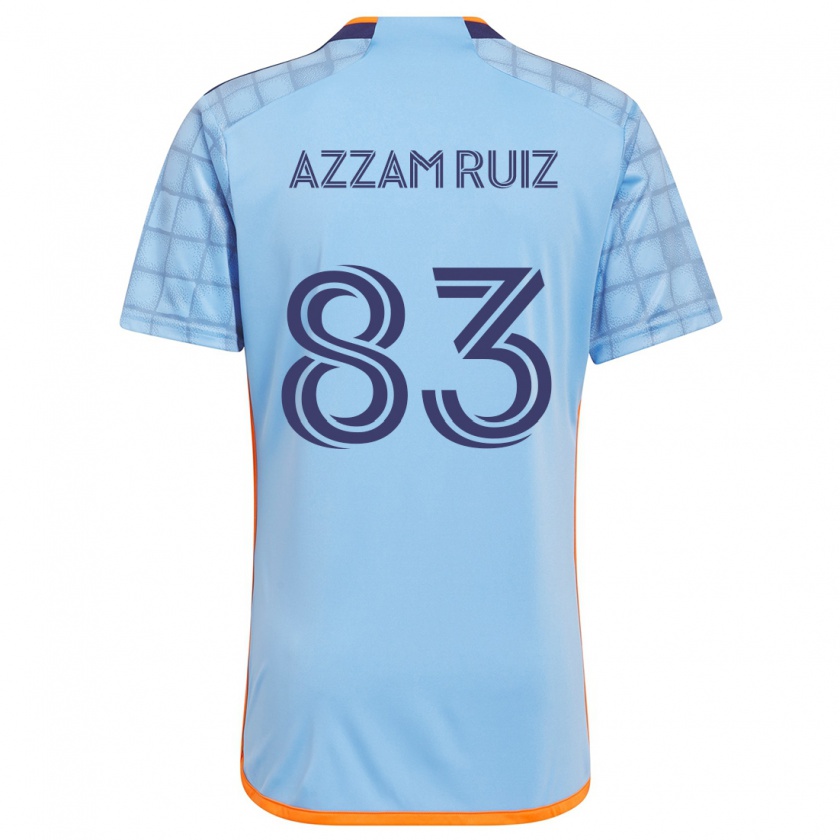 Kandiny Kinderen Camil Azzam Ruiz #83 Blauw Oranje Thuisshirt Thuistenue 2024/25 T-Shirt België