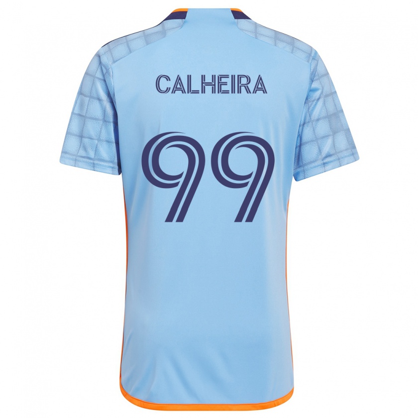 KandinyキッズTaylor Calheira#99ブルーオレンジホームシャツ2024/25ジャージーユニフォーム