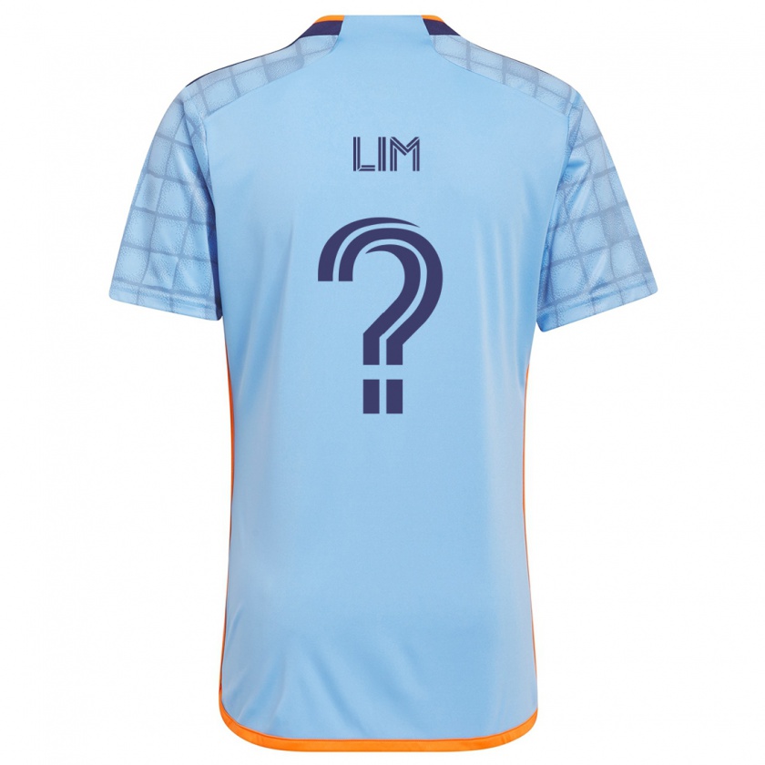 Kandiny Kinderen Evan Lim #0 Blauw Oranje Thuisshirt Thuistenue 2024/25 T-Shirt België