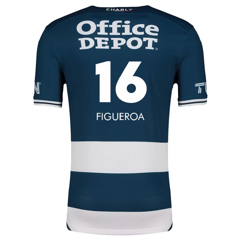 Kandiny Kinderen Antonio Figueroa #16 Blauw Wit Thuisshirt Thuistenue 2024/25 T-Shirt België