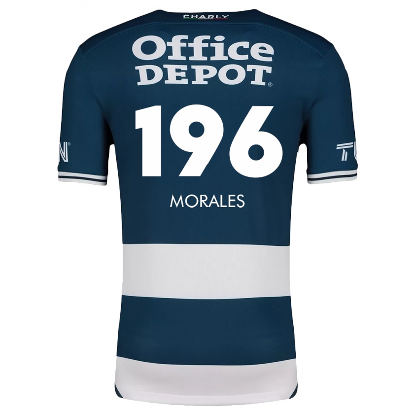 Kandiny Niño Camiseta Erik Morales #196 Azul Blanco 1ª Equipación 2024/25 La Camisa