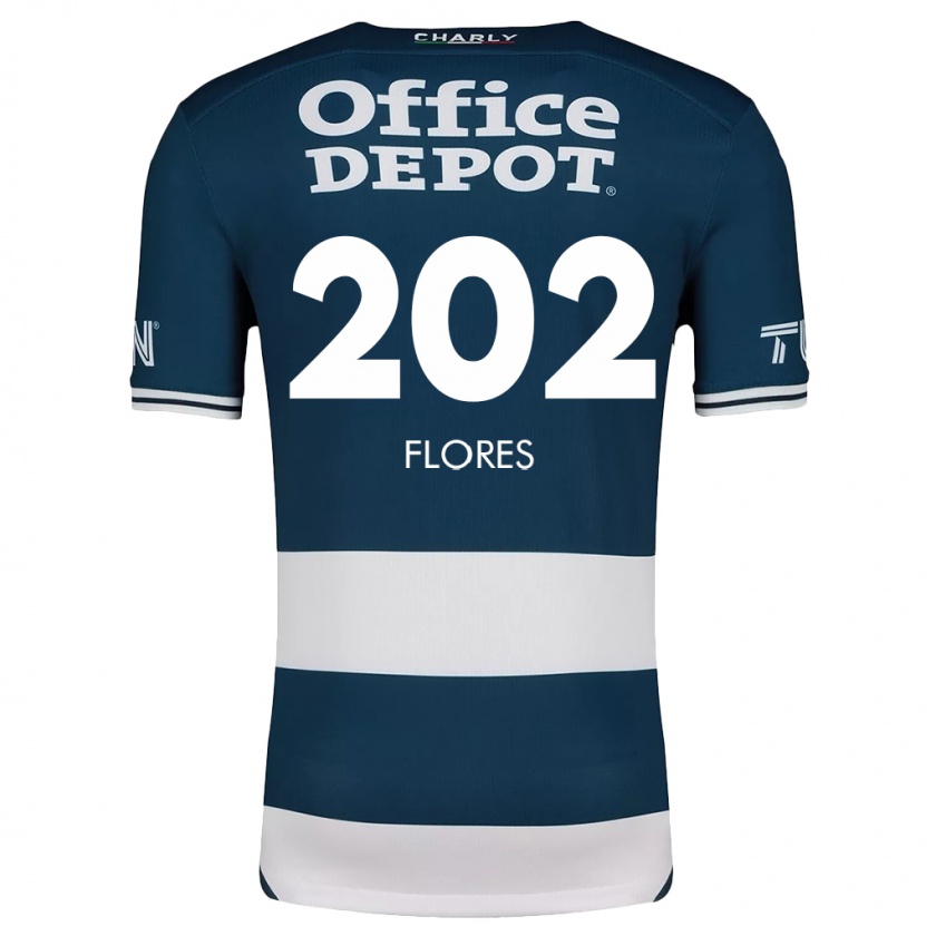 Kandiny Kinderen Luis Flores #202 Blauw Wit Thuisshirt Thuistenue 2024/25 T-Shirt