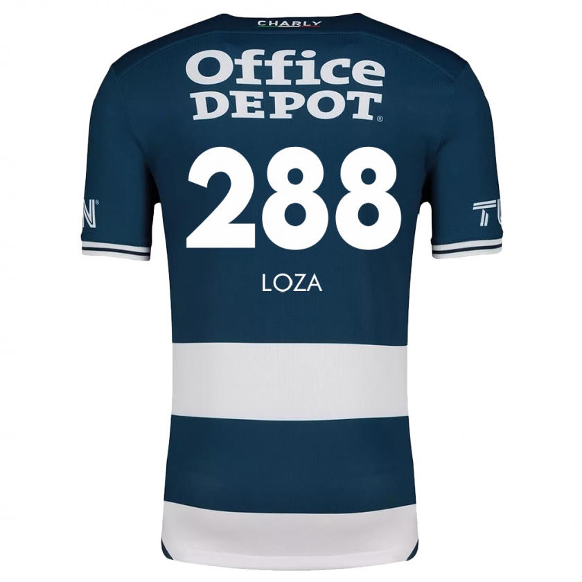 Kandiny Niño Camiseta Santino Loza #288 Azul Blanco 1ª Equipación 2024/25 La Camisa