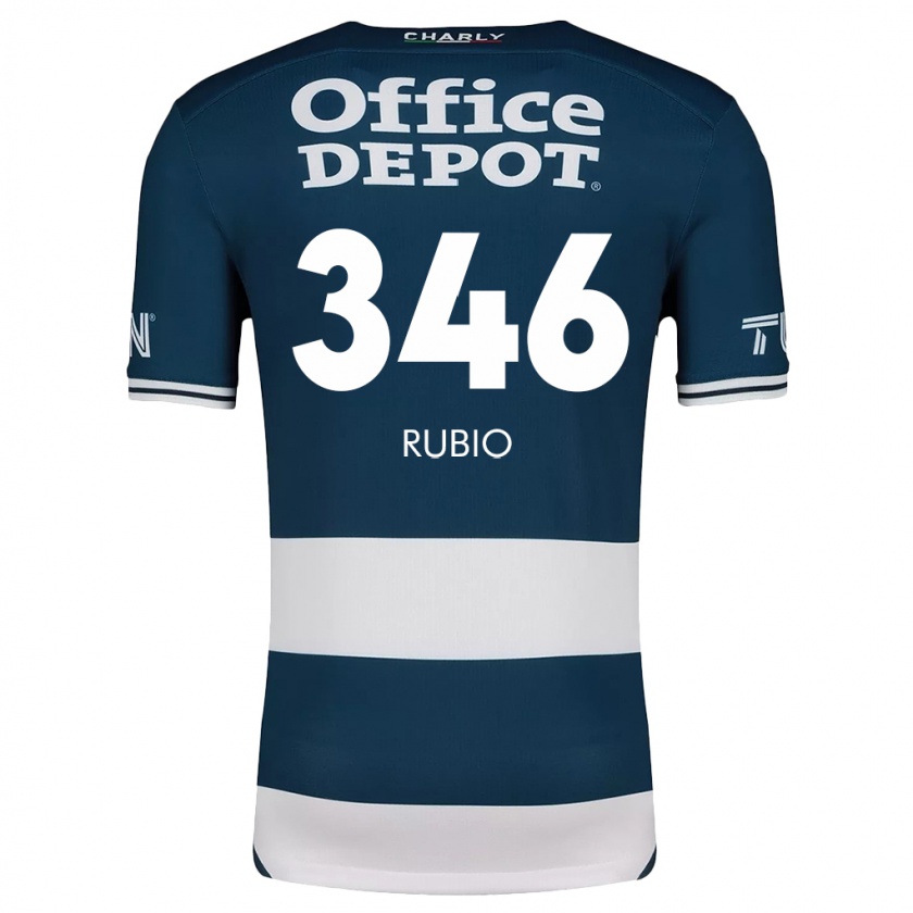 Kandiny Kinderen Mateo Rubio #346 Blauw Wit Thuisshirt Thuistenue 2024/25 T-Shirt België