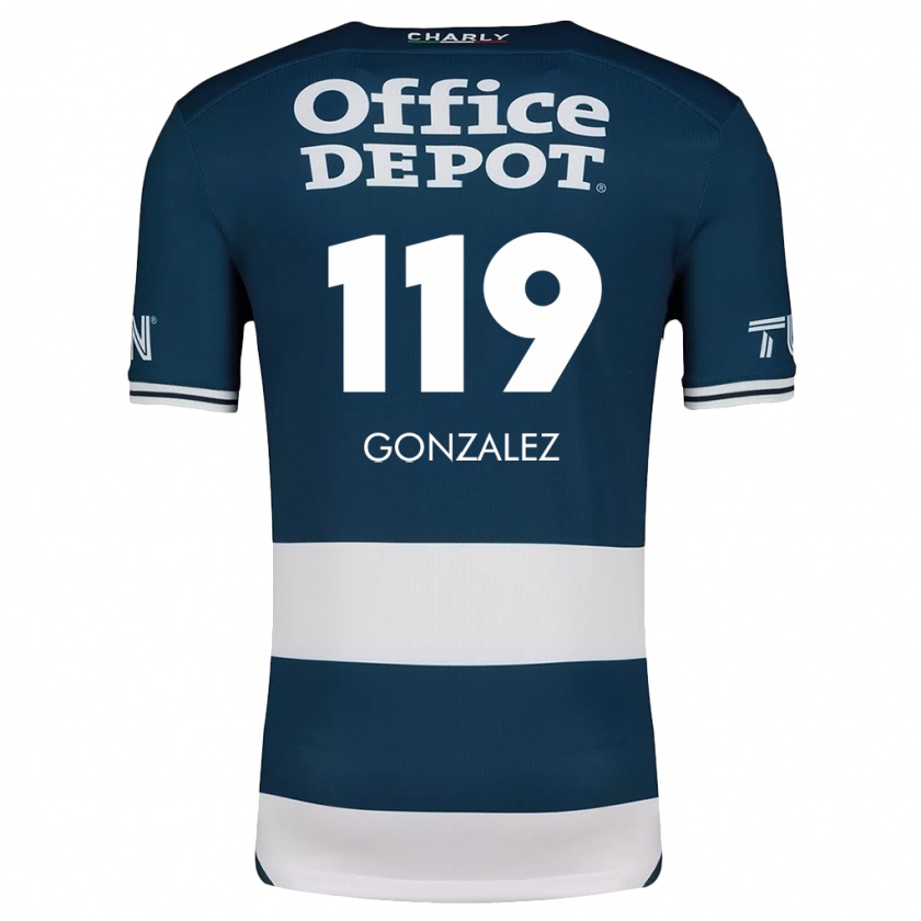 Kandiny Niño Camiseta Juan González #119 Azul Blanco 1ª Equipación 2024/25 La Camisa