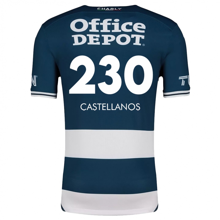 Kandiny Niño Camiseta Edson Castellanos #230 Azul Blanco 1ª Equipación 2024/25 La Camisa