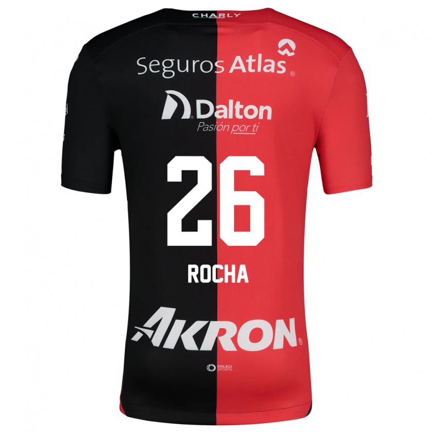 Kandiny Bambino Maglia Aldo Rocha #26 Rosso Nero Kit Gara Home 2024/25 Maglietta