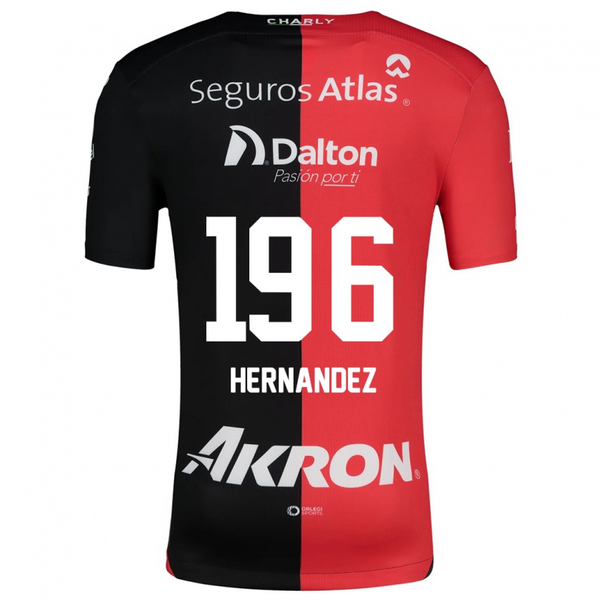 Kandiny Kinderen Miguel Hernández #196 Rood Zwart Thuisshirt Thuistenue 2024/25 T-Shirt België