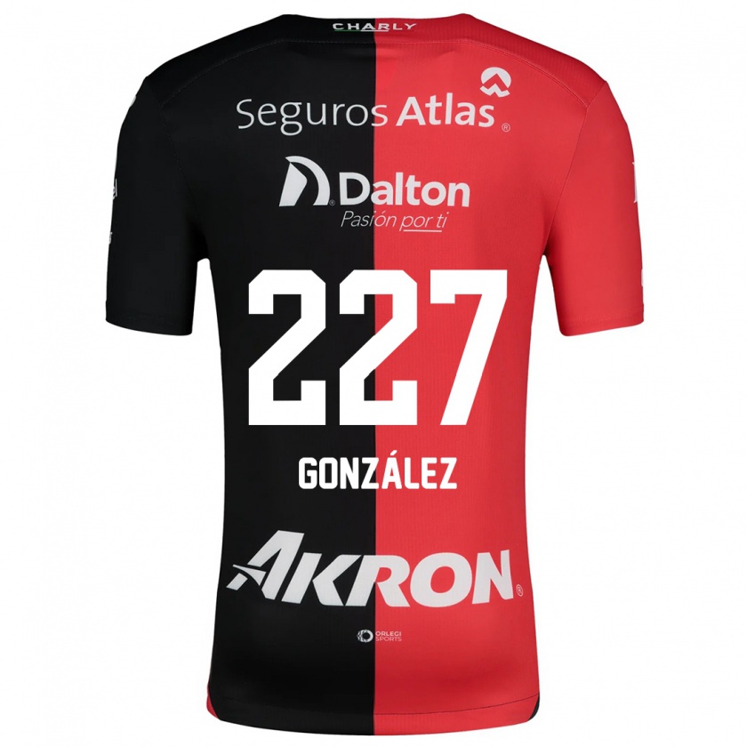 Kandiny Kinder Rodolfo González #227 Rot Schwarz Heimtrikot Trikot 2024/25 T-Shirt Österreich