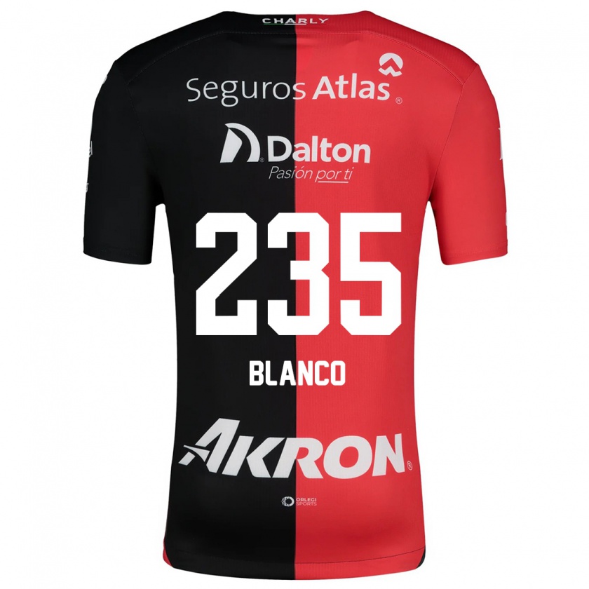 Kandiny Kinder Luis Blanco #235 Rot Schwarz Heimtrikot Trikot 2024/25 T-Shirt Österreich