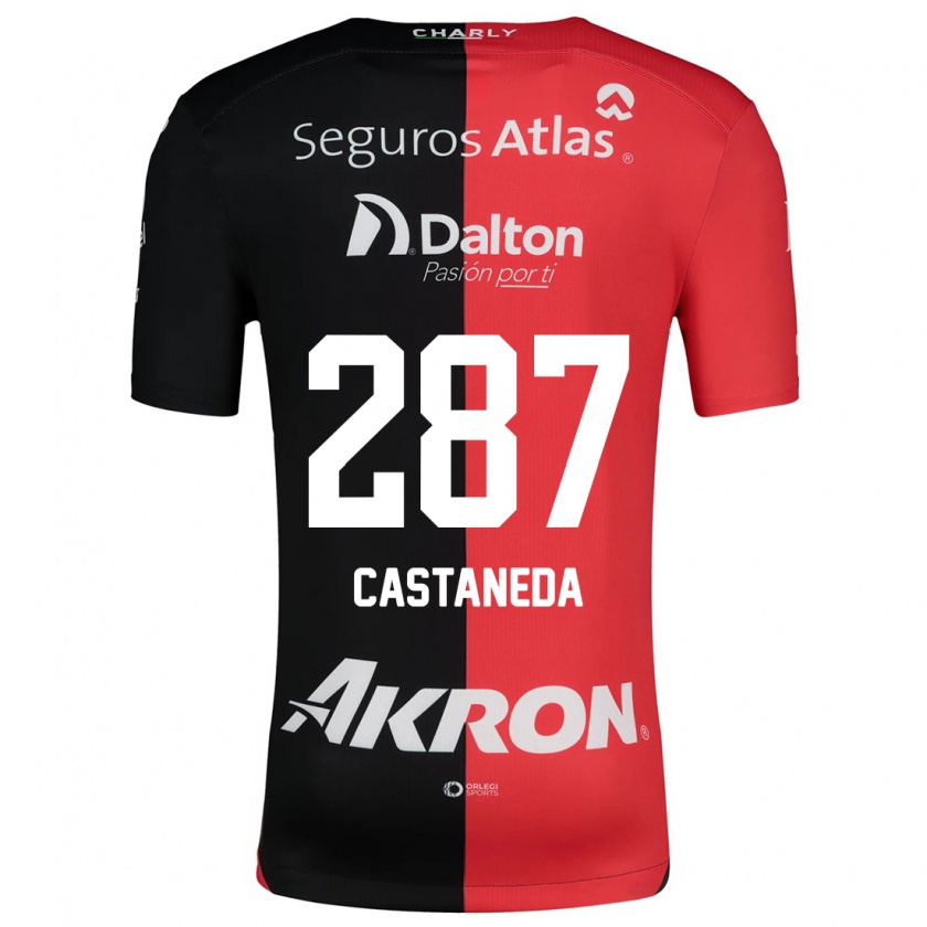 Kandiny Kinderen Mariano Castañeda #287 Rood Zwart Thuisshirt Thuistenue 2024/25 T-Shirt België