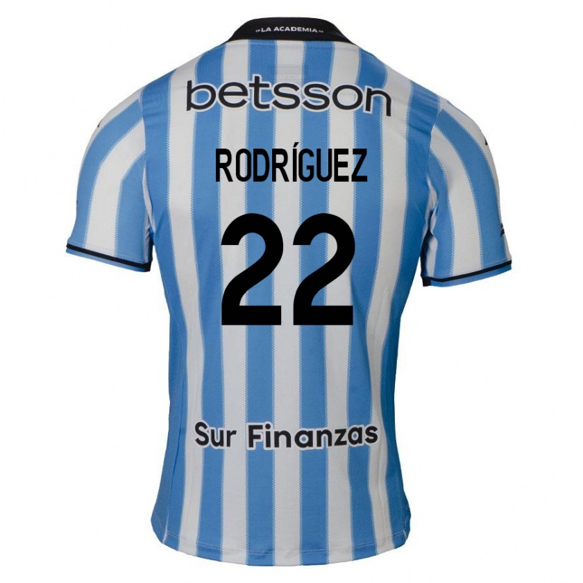 Kandiny Niño Camiseta Baltasar Rodríguez #22 Azul Blanco Negro 1ª Equipación 2024/25 La Camisa