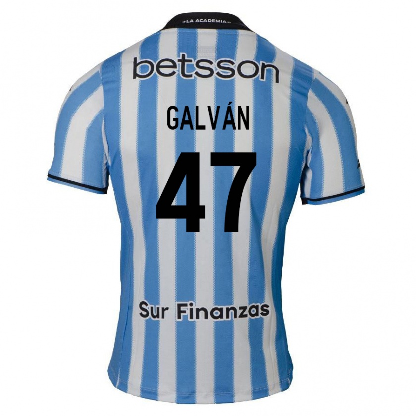 Kandiny Niño Camiseta Ignacio Galván #47 Azul Blanco Negro 1ª Equipación 2024/25 La Camisa