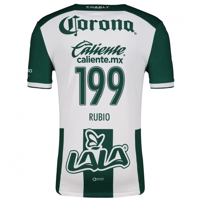 Kandiny Niño Camiseta Ronaldo Rubio #199 Verde Blanco 1ª Equipación 2024/25 La Camisa