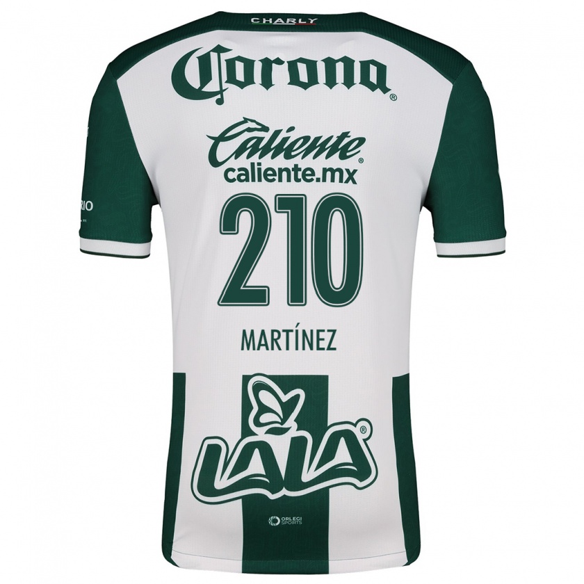 Kandiny Niño Camiseta André Martínez #210 Verde Blanco 1ª Equipación 2024/25 La Camisa