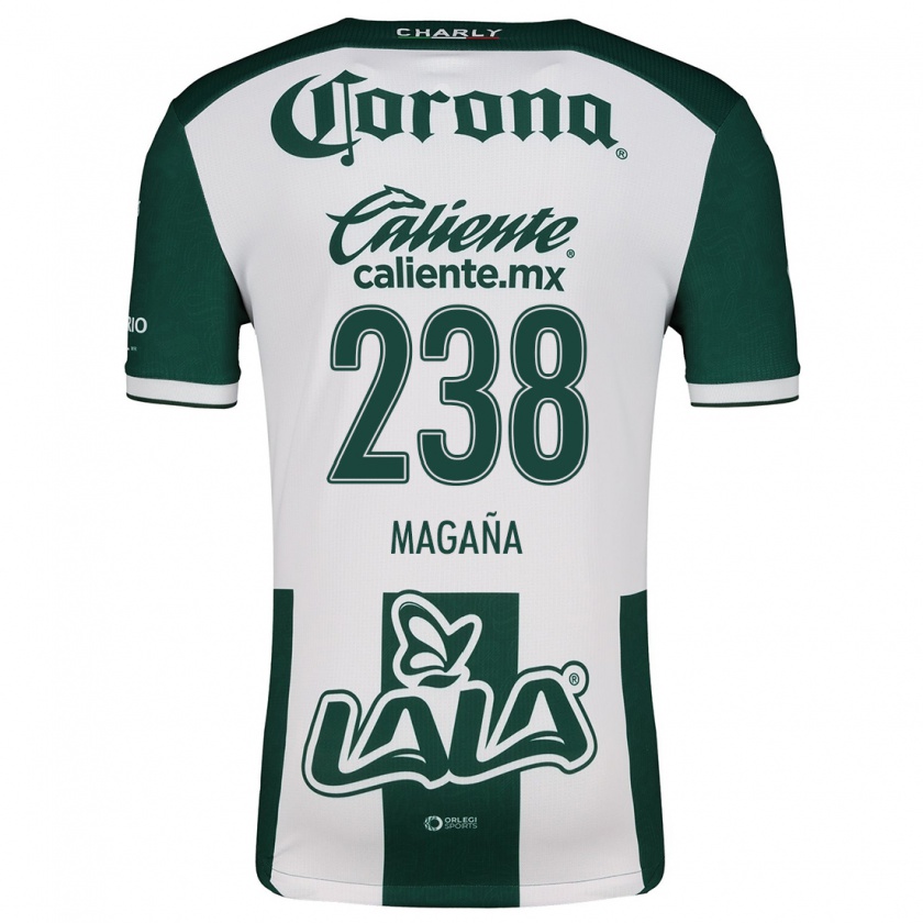 Kandiny Niño Camiseta Emilio Magaña #238 Verde Blanco 1ª Equipación 2024/25 La Camisa