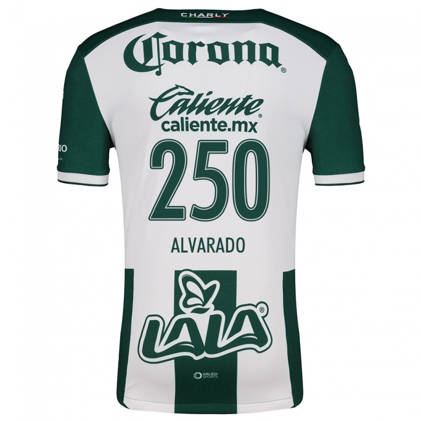 Kandiny Niño Camiseta Edwin Alvarado #250 Verde Blanco 1ª Equipación 2024/25 La Camisa