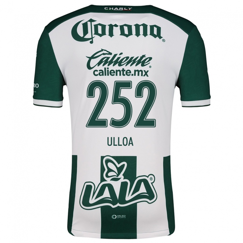 Kandiny Niño Camiseta José Ulloa #252 Verde Blanco 1ª Equipación 2024/25 La Camisa México