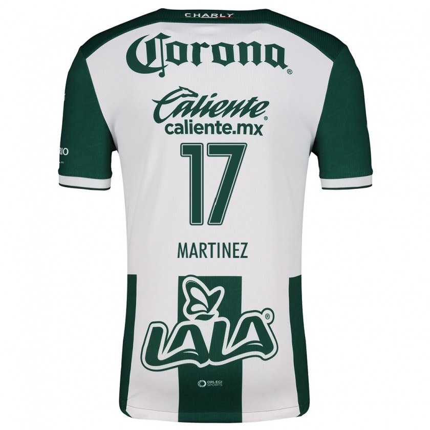 Kandiny Niño Camiseta Marianne Martínez #17 Verde Blanco 1ª Equipación 2024/25 La Camisa