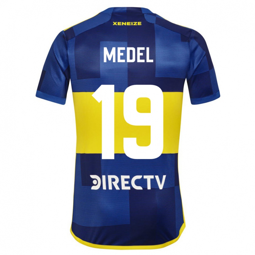 Kandiny Kinderen Gary Medel #19 Blauw Geel Thuisshirt Thuistenue 2024/25 T-Shirt