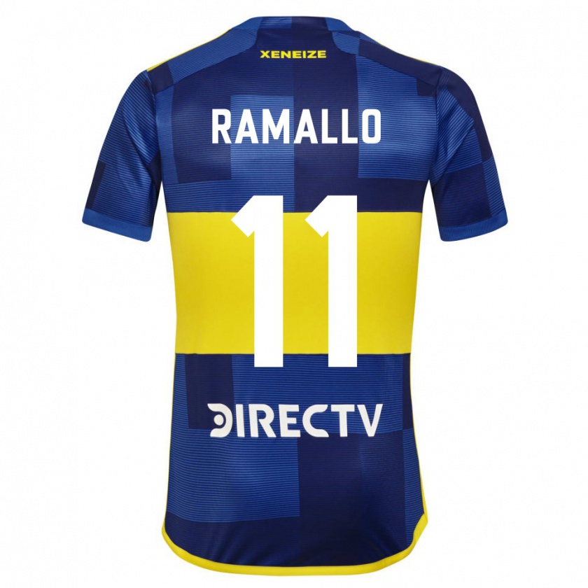 Kandiny Niño Camiseta Yael Ramallo #11 Azul Amarillo 1ª Equipación 2024/25 La Camisa México