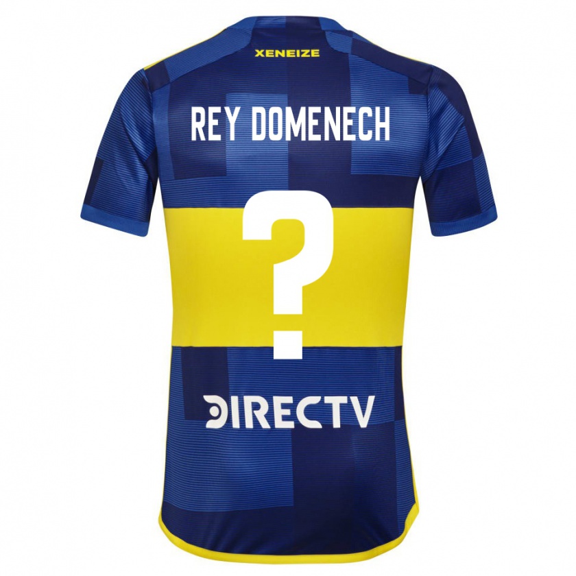 Kandiny Kinderen Camilo Rey Domenech #0 Blauw Geel Thuisshirt Thuistenue 2024/25 T-Shirt