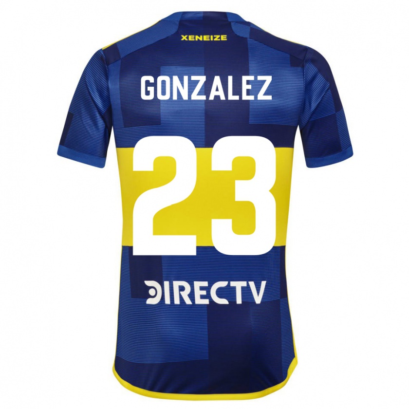 Kandiny Kinderen Diego González #23 Blauw Geel Thuisshirt Thuistenue 2024/25 T-Shirt België