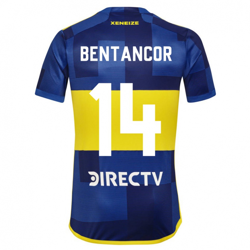 Kandiny Niño Camiseta Thomás Bentancor #14 Azul Amarillo 1ª Equipación 2024/25 La Camisa México