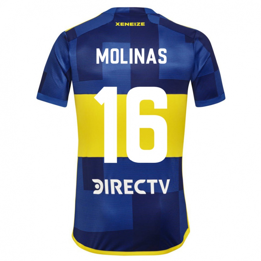 Kandiny Kinderen Aaron Molinas #16 Blauw Geel Thuisshirt Thuistenue 2024/25 T-Shirt België