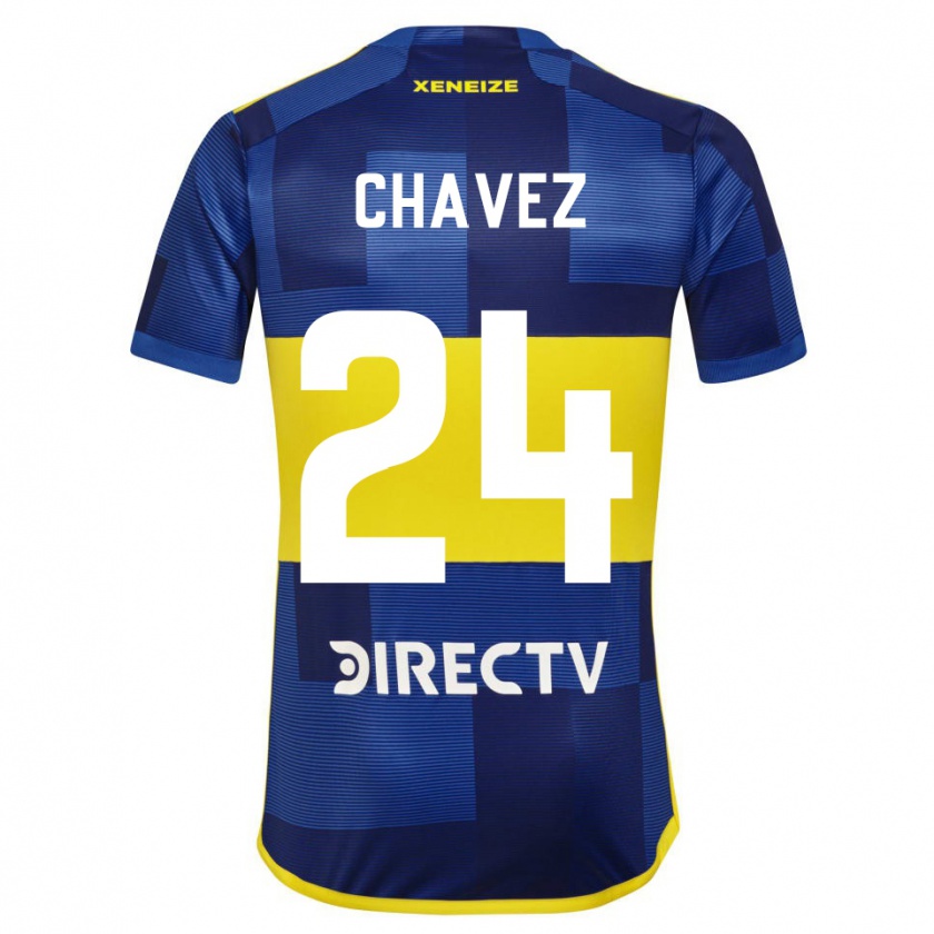 Kandiny Kinder Gabriela Chavez #24 Blau Gelb Heimtrikot Trikot 2024/25 T-Shirt Österreich