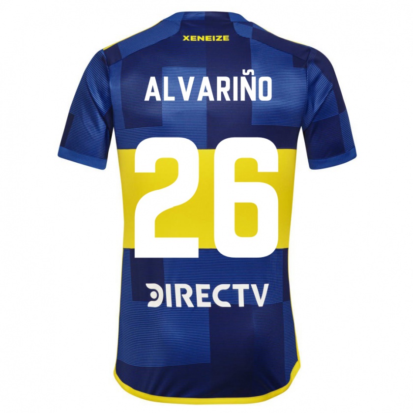 Kandiny Kinderen Alexis Alvariño #26 Blauw Geel Thuisshirt Thuistenue 2024/25 T-Shirt