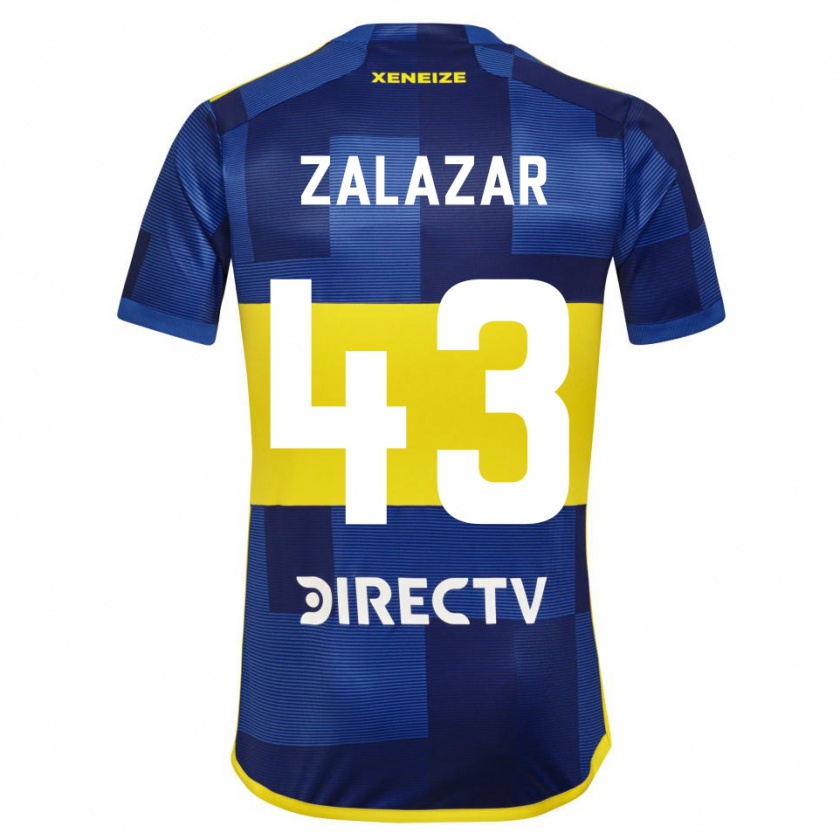 Kandiny Kinderen Maximiliano Zalazar #43 Blauw Geel Thuisshirt Thuistenue 2024/25 T-Shirt België