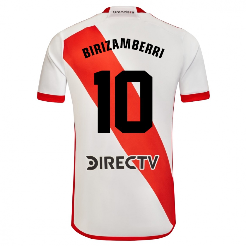 Kandiny Kinderen María Carolina Birizamberri Rivero #10 Wit Rood Thuisshirt Thuistenue 2024/25 T-Shirt