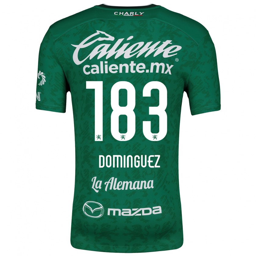 Kandiny Kinderen Jesús Domínguez #183 Groen Wit Thuisshirt Thuistenue 2024/25 T-Shirt