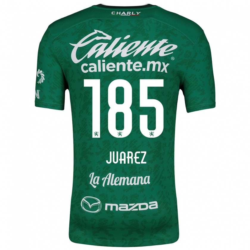 Kandiny Bambino Maglia Moisés Juárez #185 Verde Bianco Kit Gara Home 2024/25 Maglietta