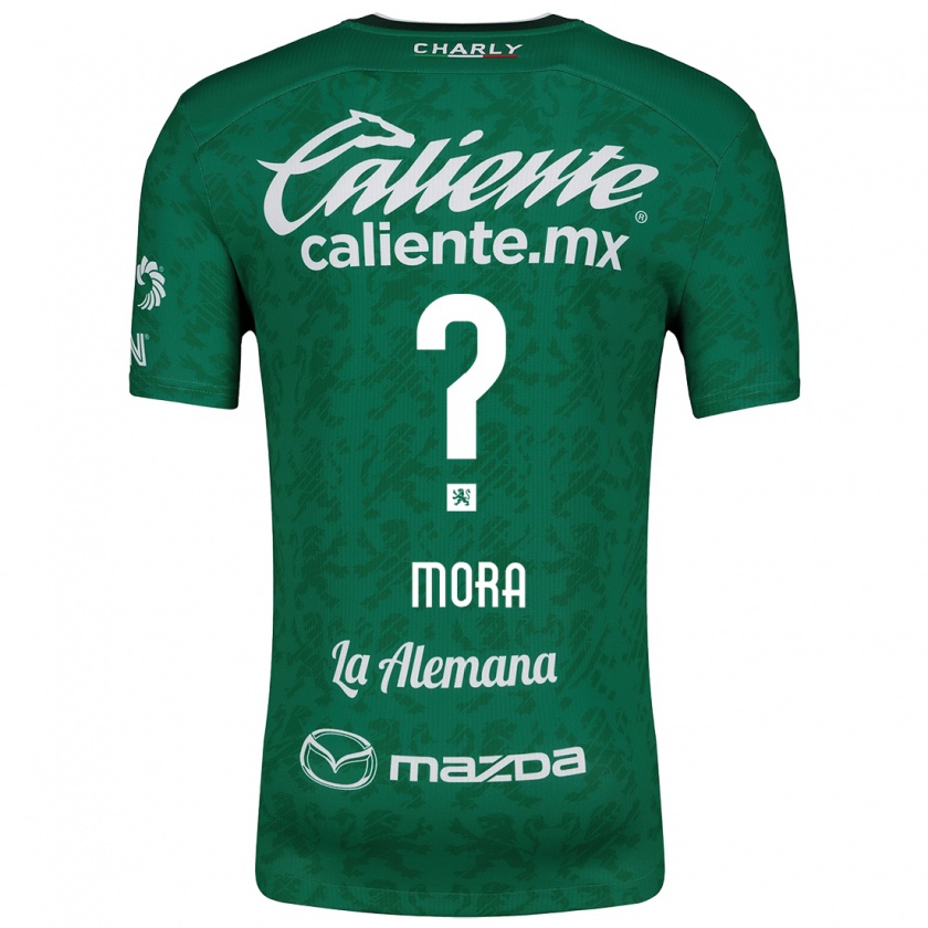 Kandiny Bambino Maglia Christopher Mora #0 Verde Bianco Kit Gara Home 2024/25 Maglietta